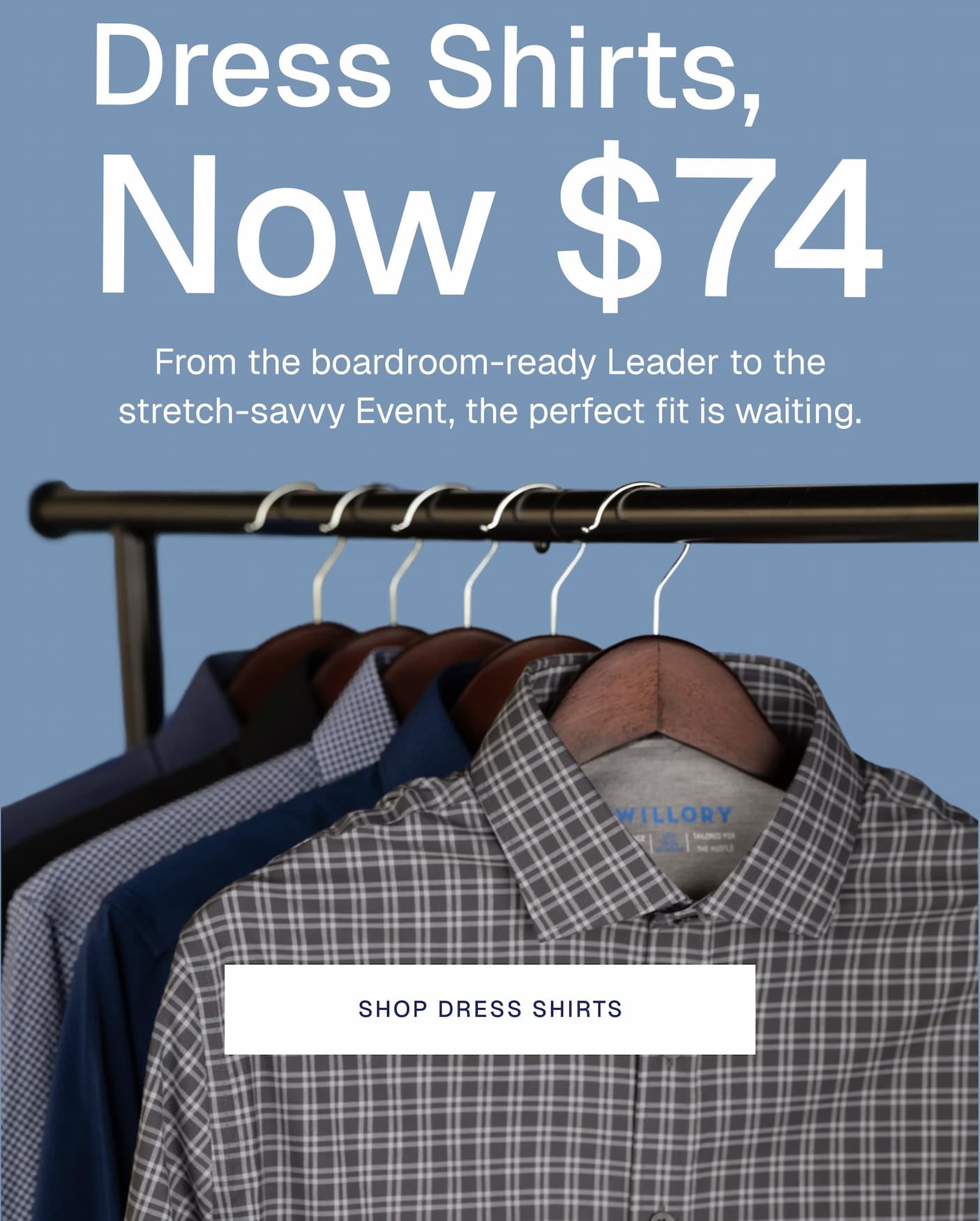Dress Shirts, Now $74