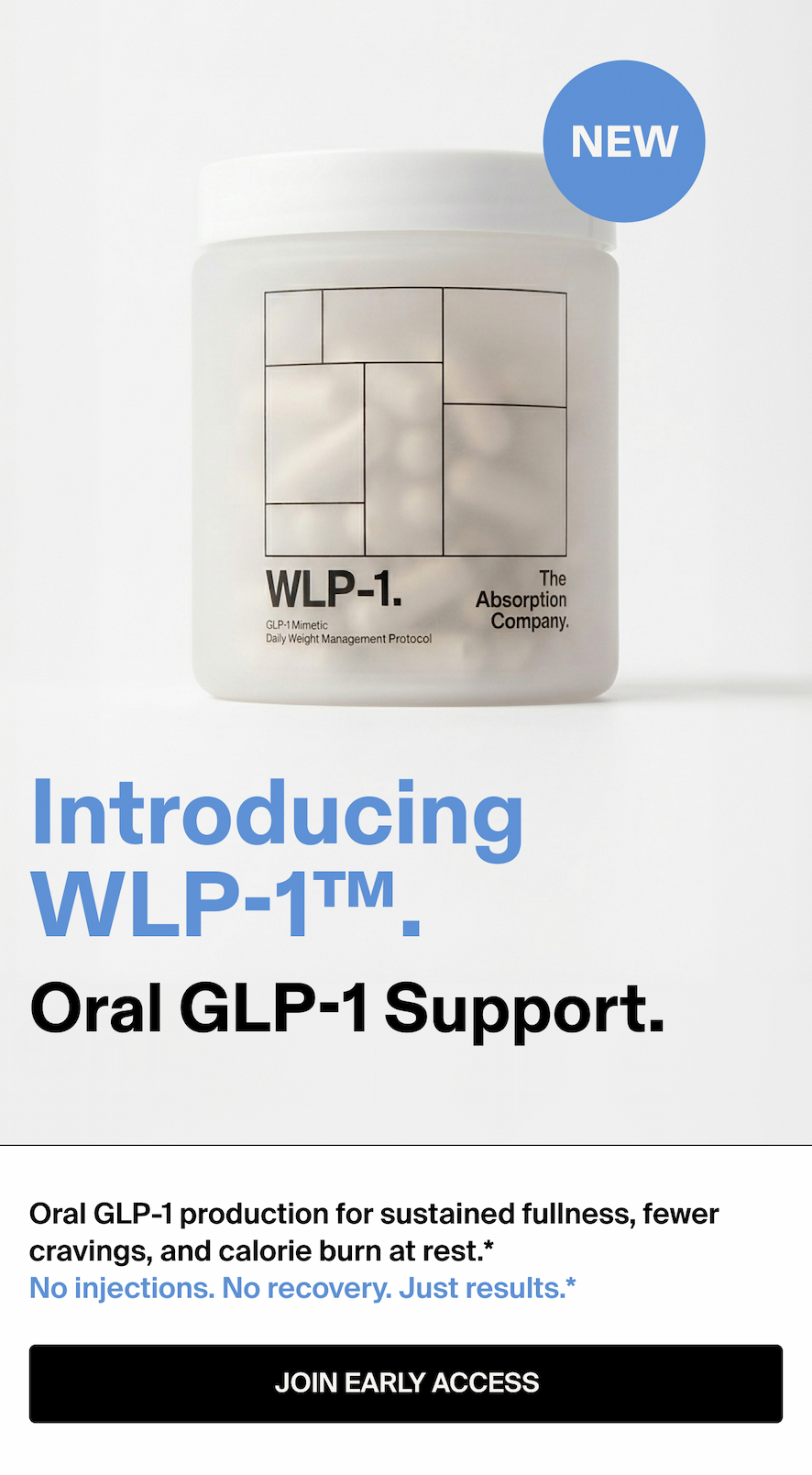 Introducing WLP-1™, Oral GLP-1 Support.