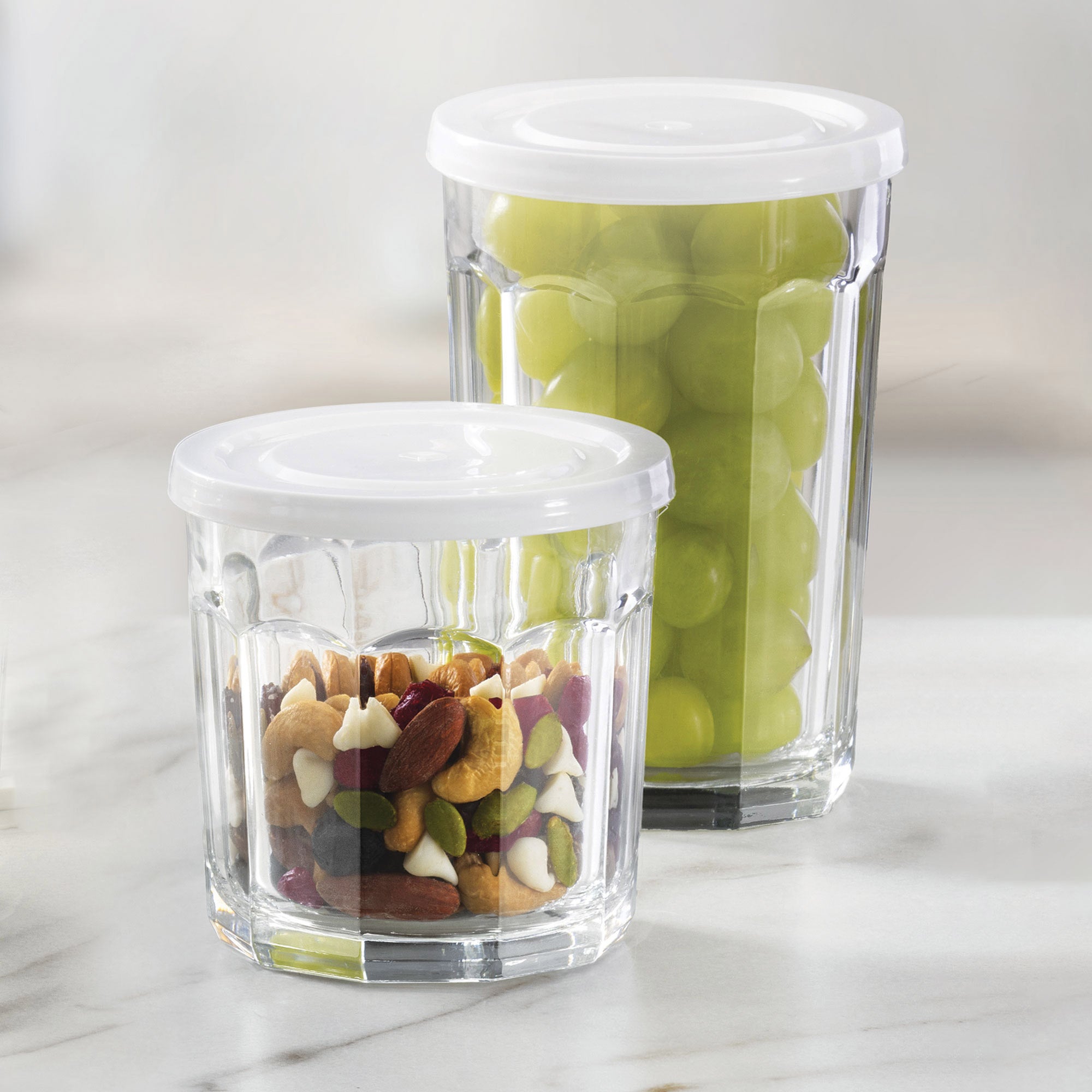 Libbey Atria 16-Piece Glassware Set with Lids