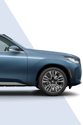 Side view of the front of a BMW Sports Activity Vehicle