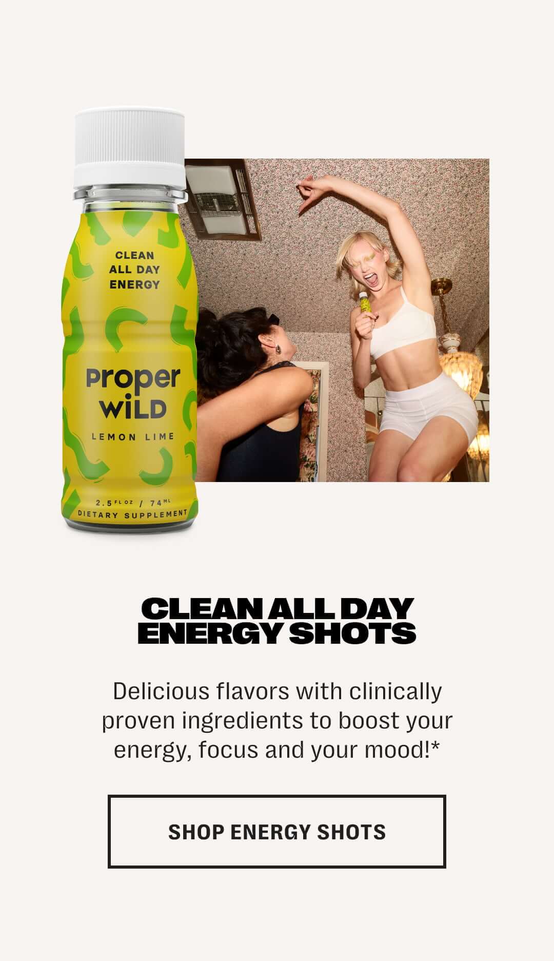 clean all day energy shots - delicious flavors with clinically proven ingredients to boost your energy, focus and your mood!* - shop energy shots