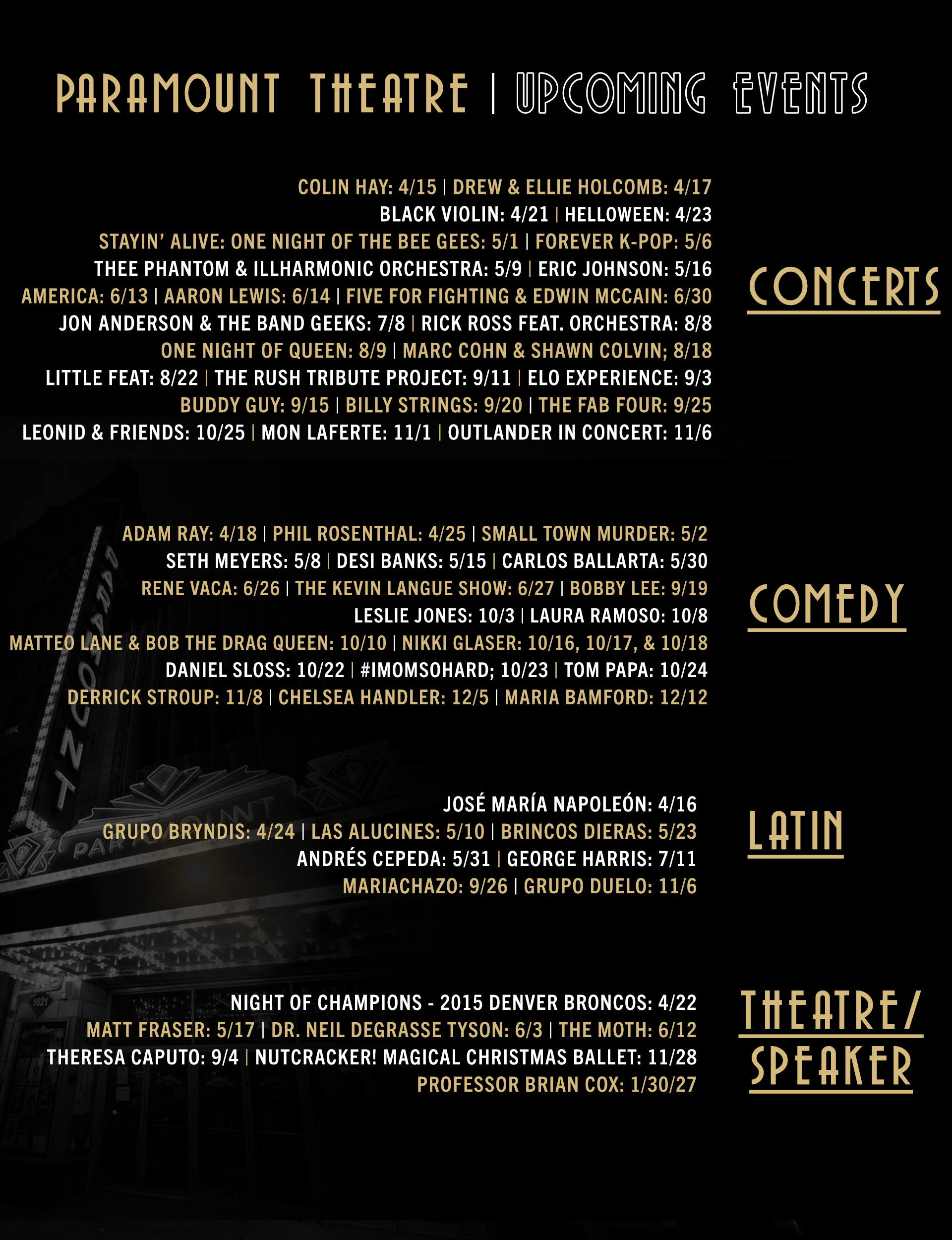 Upcoming Events