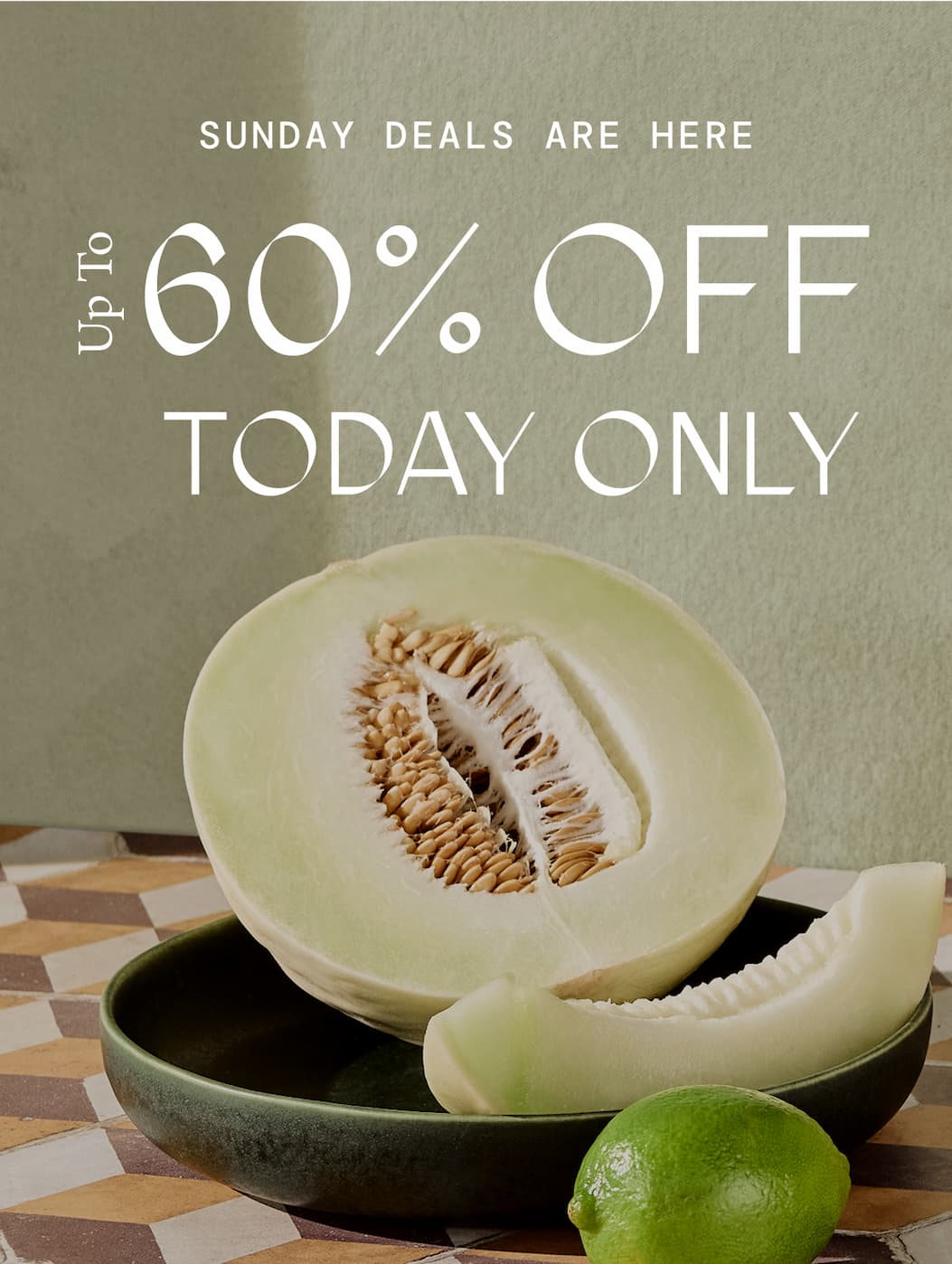 Sunday Deals up to 60% Off Today Only