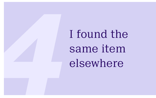 I found the item elsewhere