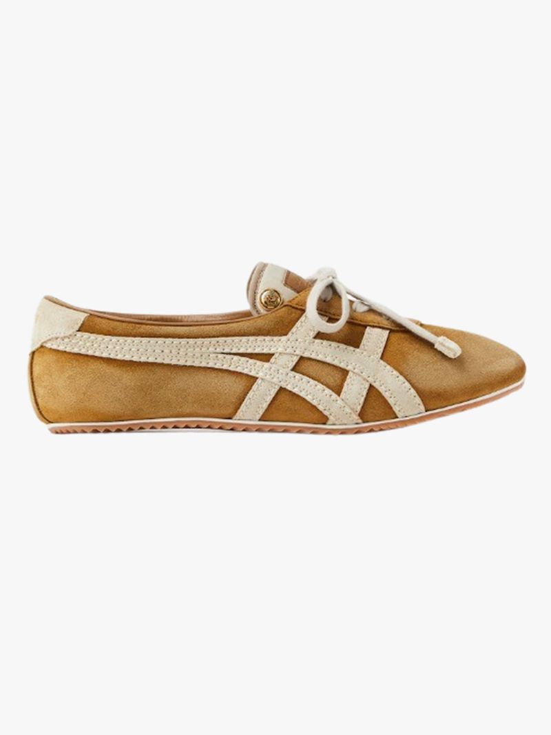 Image may contain: Clothing, Footwear, Shoe, Sandal, Sneaker, and Suede