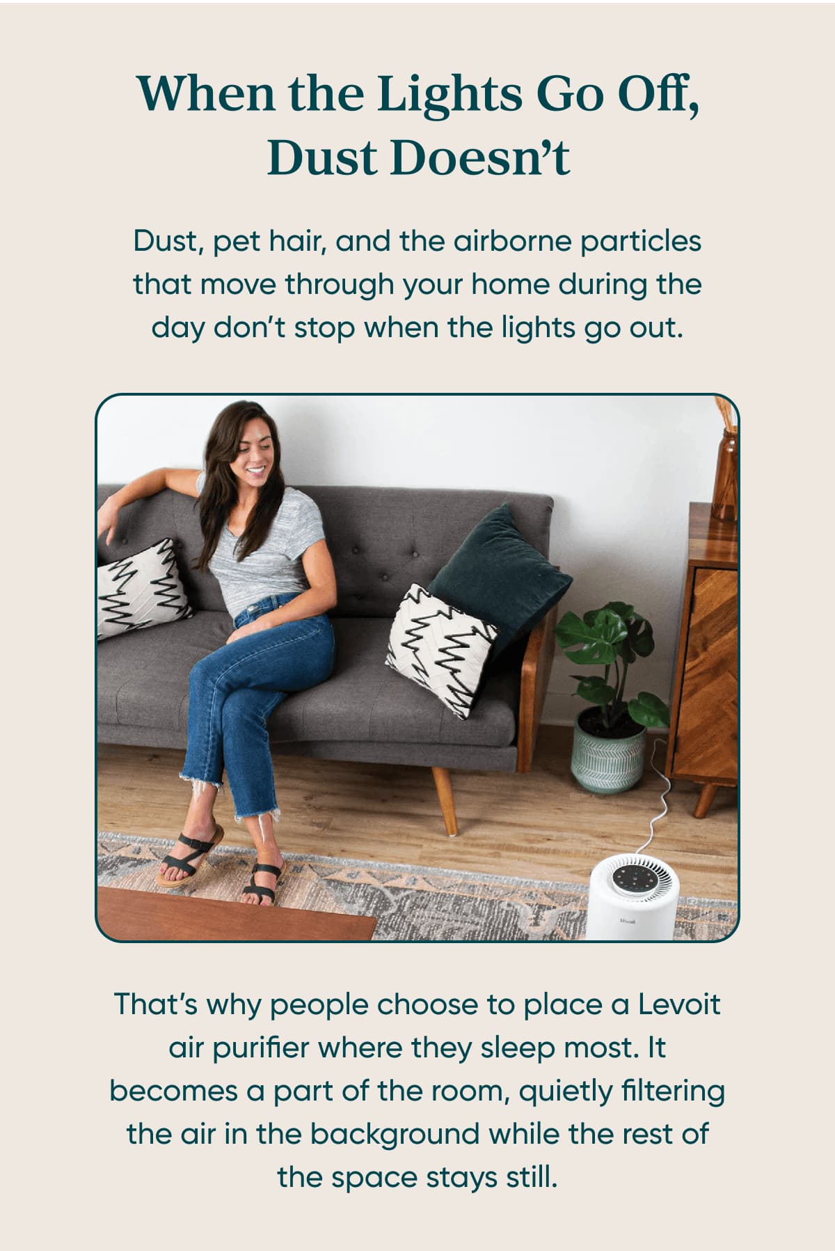 When the lights go off, dust don't
