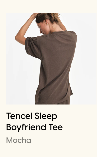 Tencel Sleep Boyfriend Tee Mocha