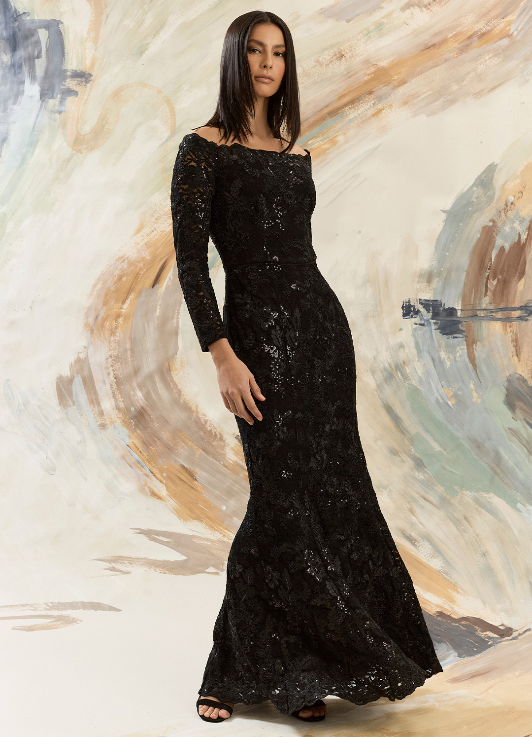 Kelley Floor Length Sheath Gown By Maggy London
