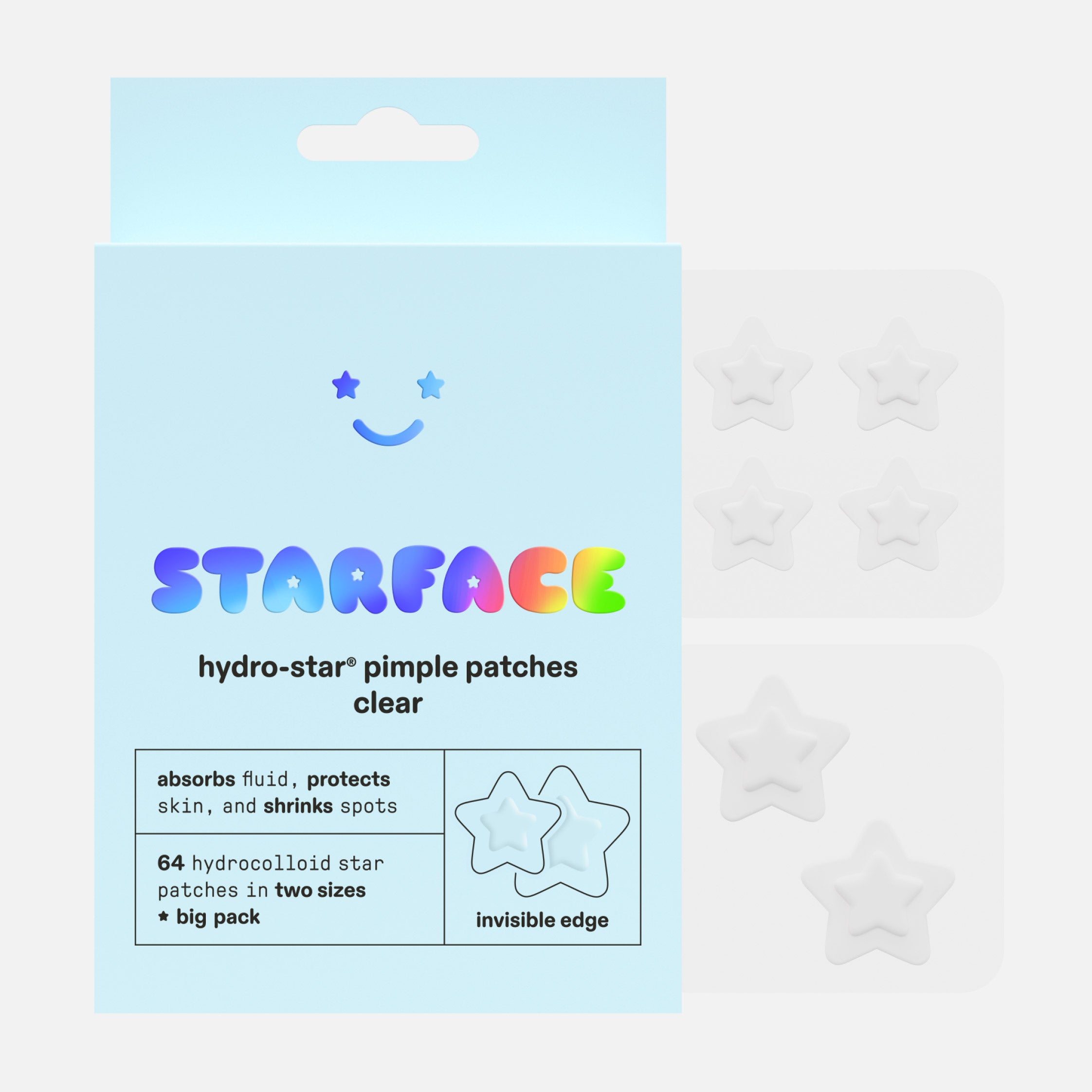 Starface Hydro-Star Clear Pimple Patches Big Pack, 64-Count