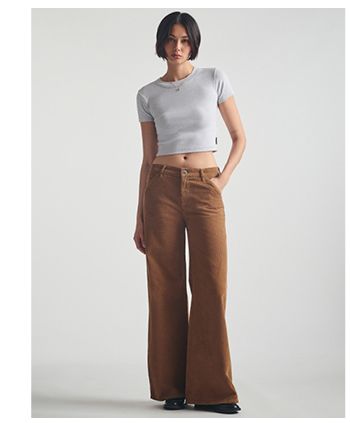 Women's Carpenter Pants Light Brown Cord