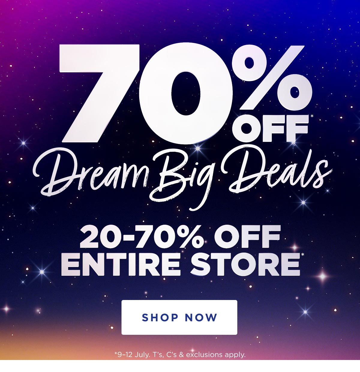70% Off Dream Big Deals