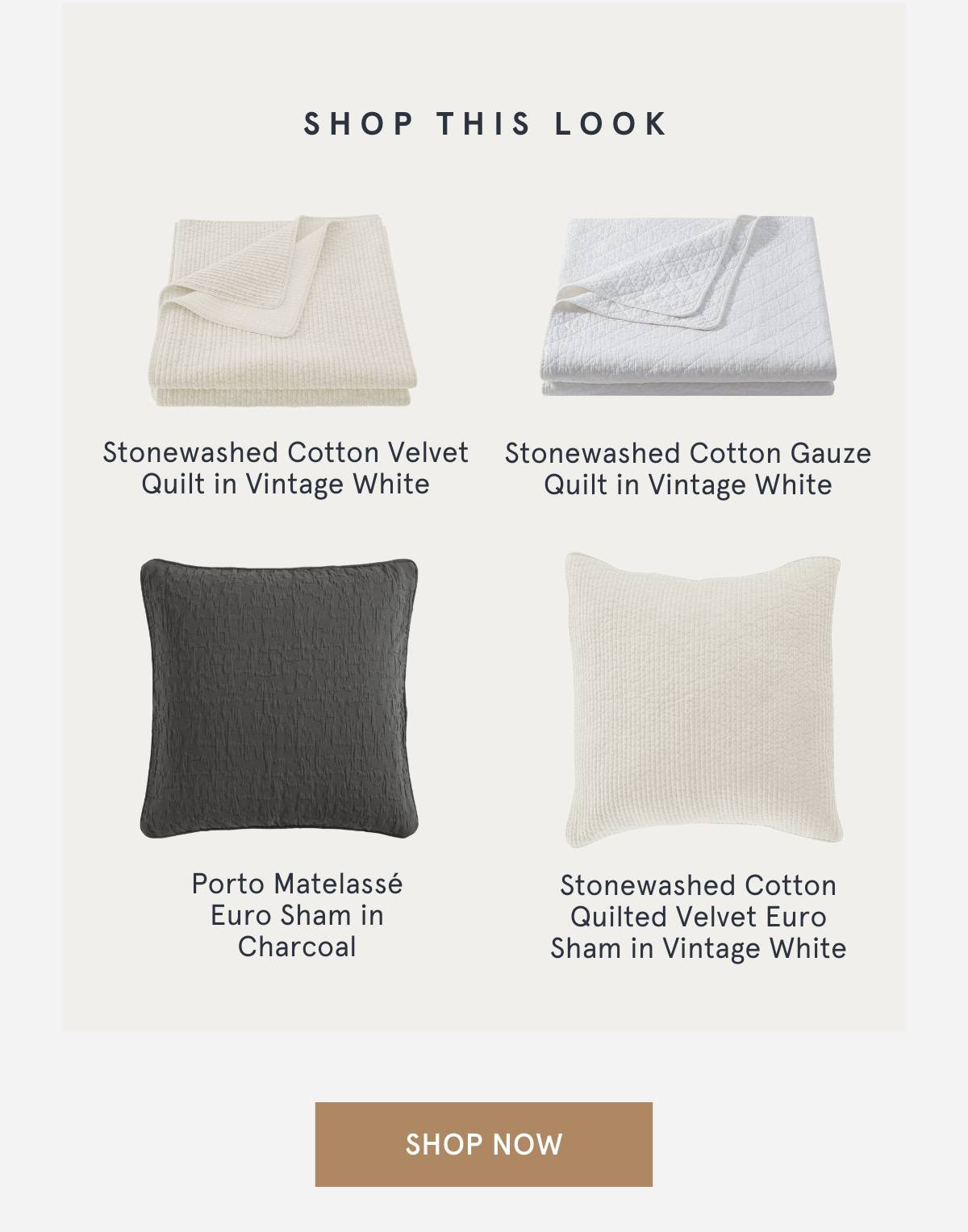 Shop the look Porto Matelassé Bedding Set