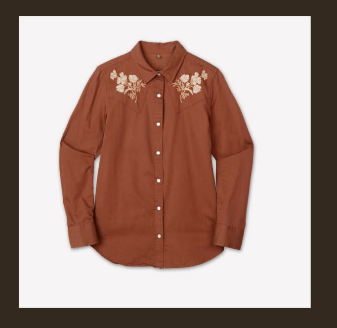 Women's Embroidered Ranch Shirt