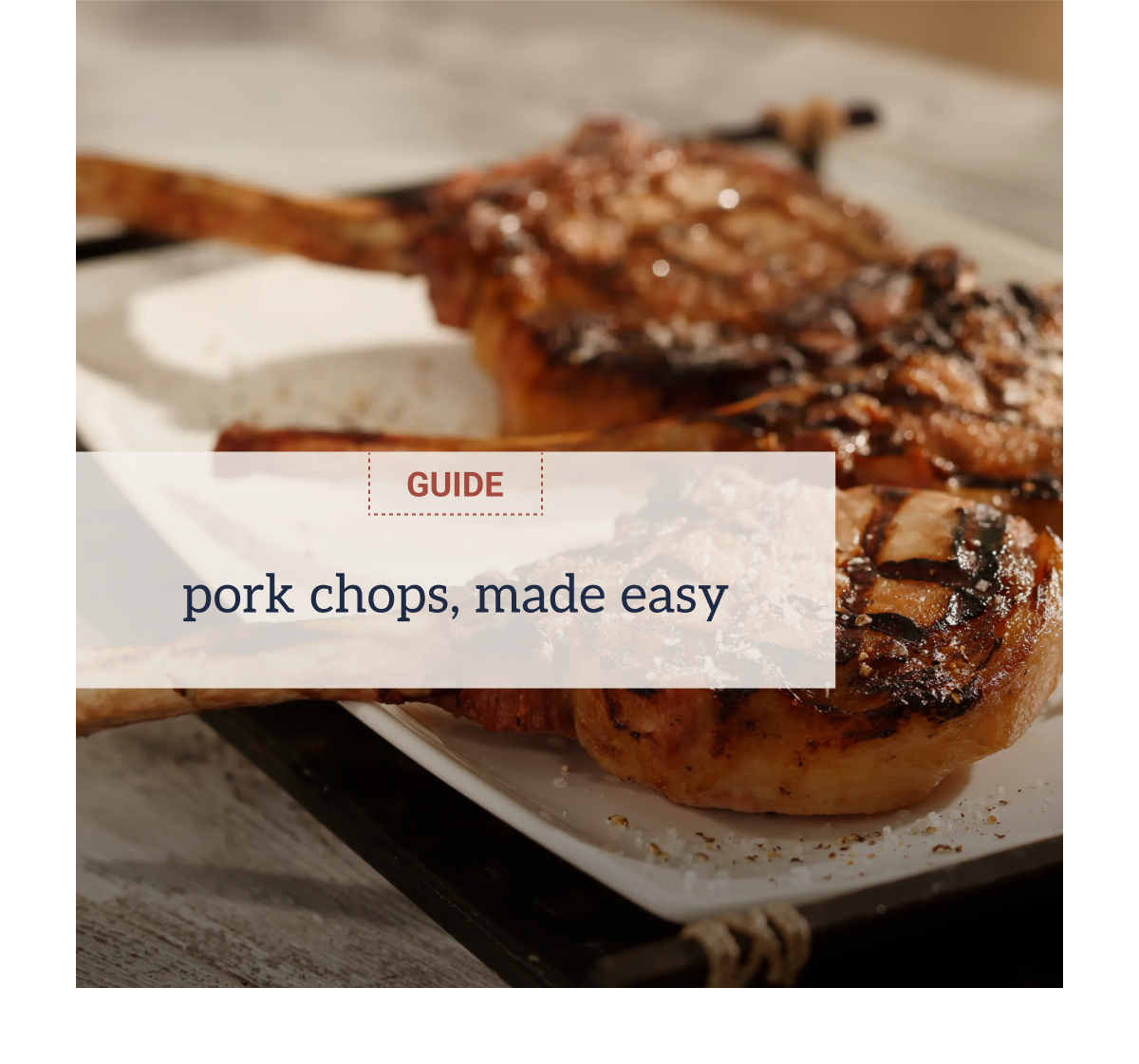 Pork chops guide
