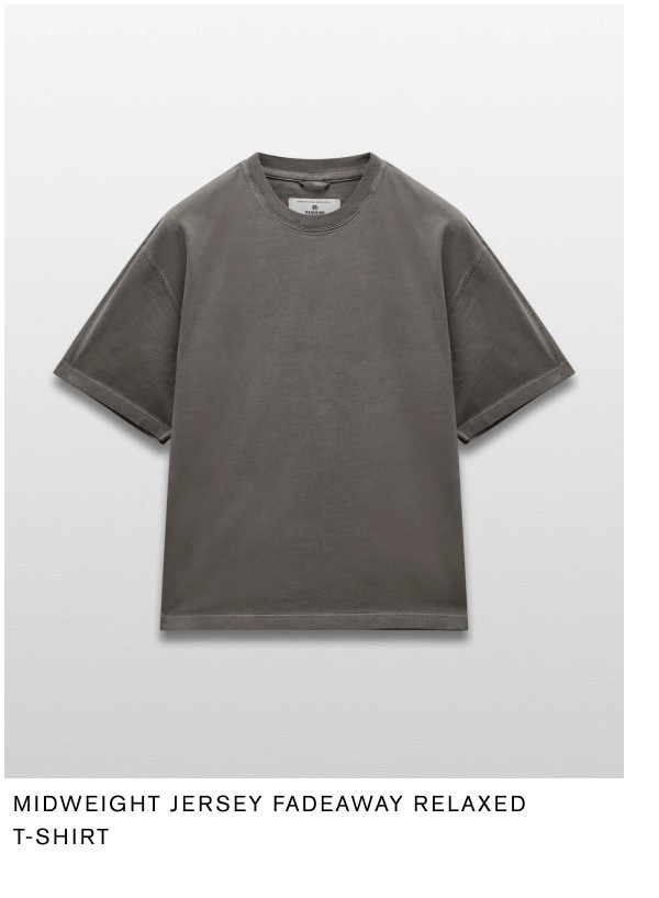 Midweight Jersey Fadeaway Relaxed T-Shirt