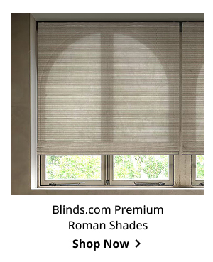 Blinds.com Premium Roman Shades | Shop Now >