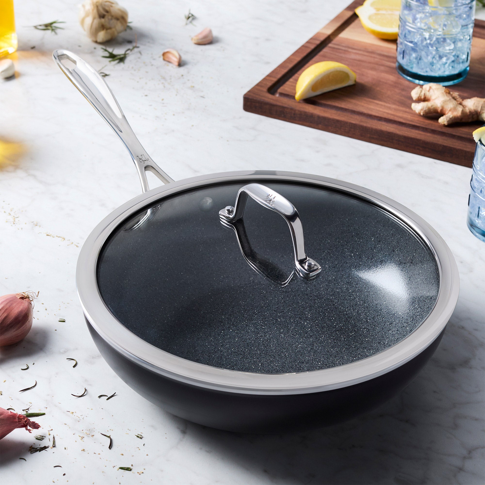 Henckels Capri Ceramic 11-inch Perfect Pan with Lid
