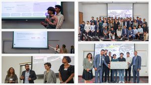 collage of images from the Smith School's Agentic AI Challenge