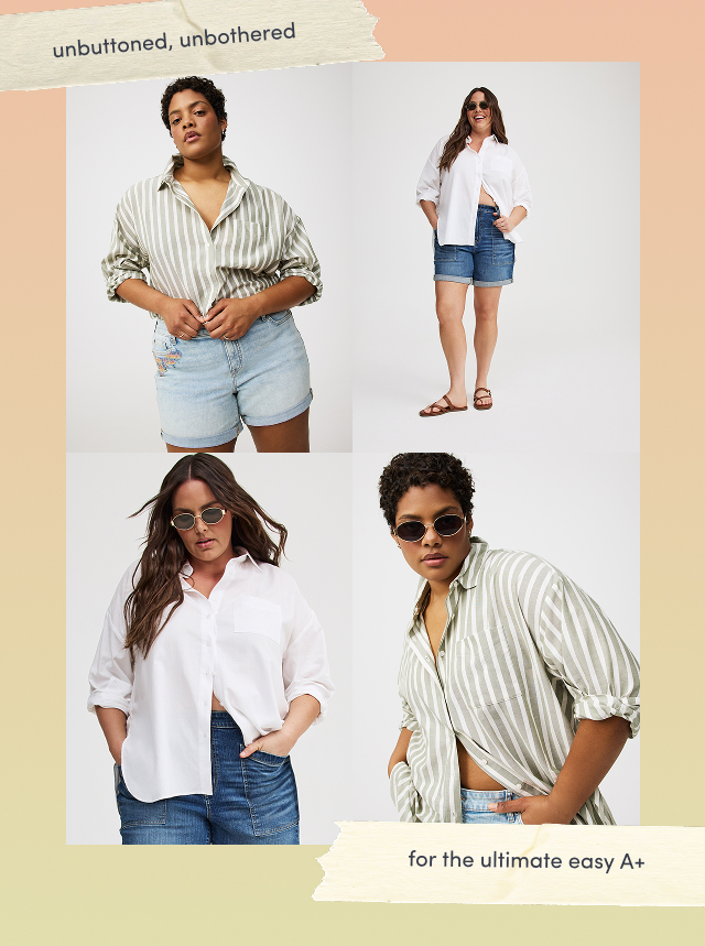 unbuttoned, unbothered | for the ultimate easy A+