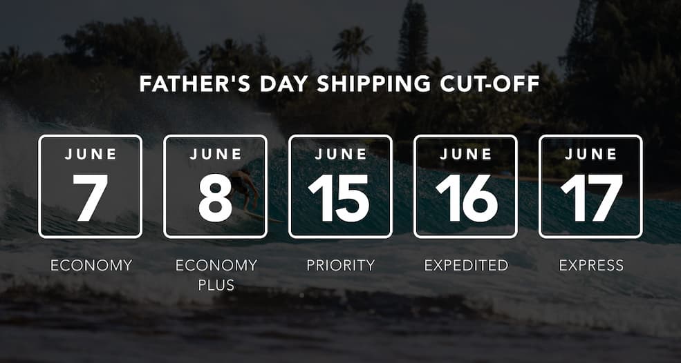 Father's Day Shipping Cutoffs