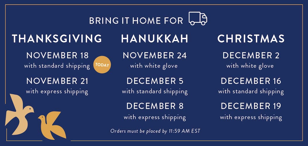 Bring it home for the Holidays