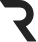 a black and white image of the letter r on a black background.