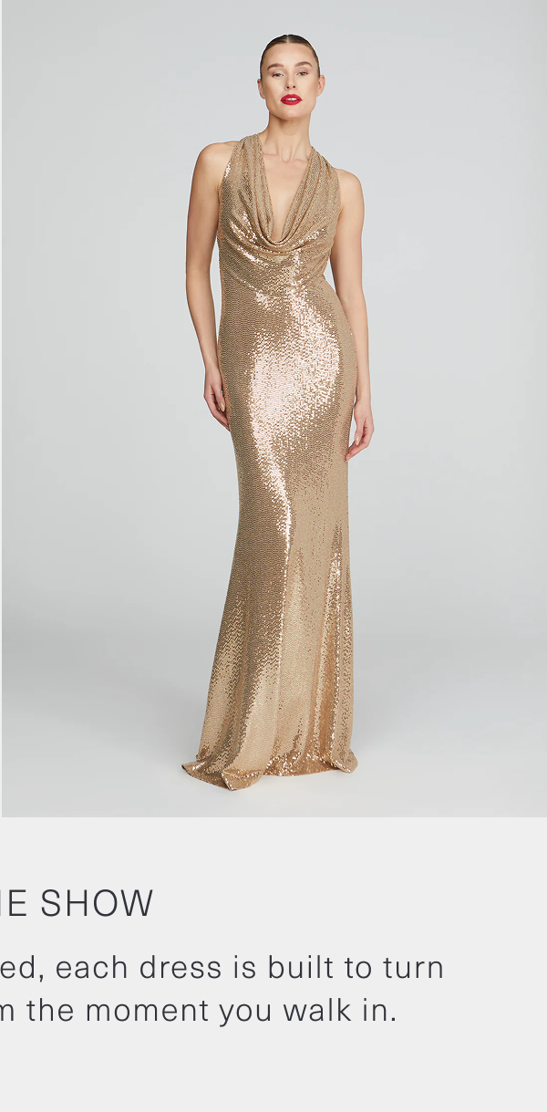 Milana Disco Jersey Gown