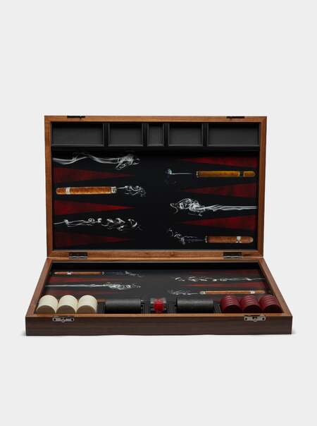 Cigar Photographic Backgammon Set