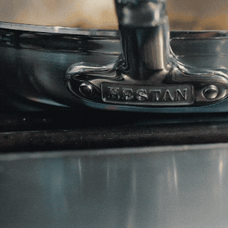 GIF: Hestan skillet over fire