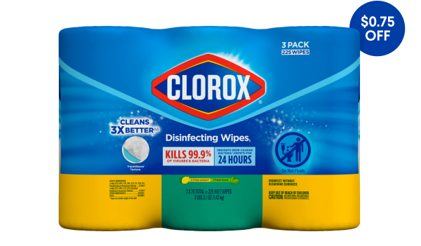 Save on Clorox Disinfecting Wipes at Walmart!