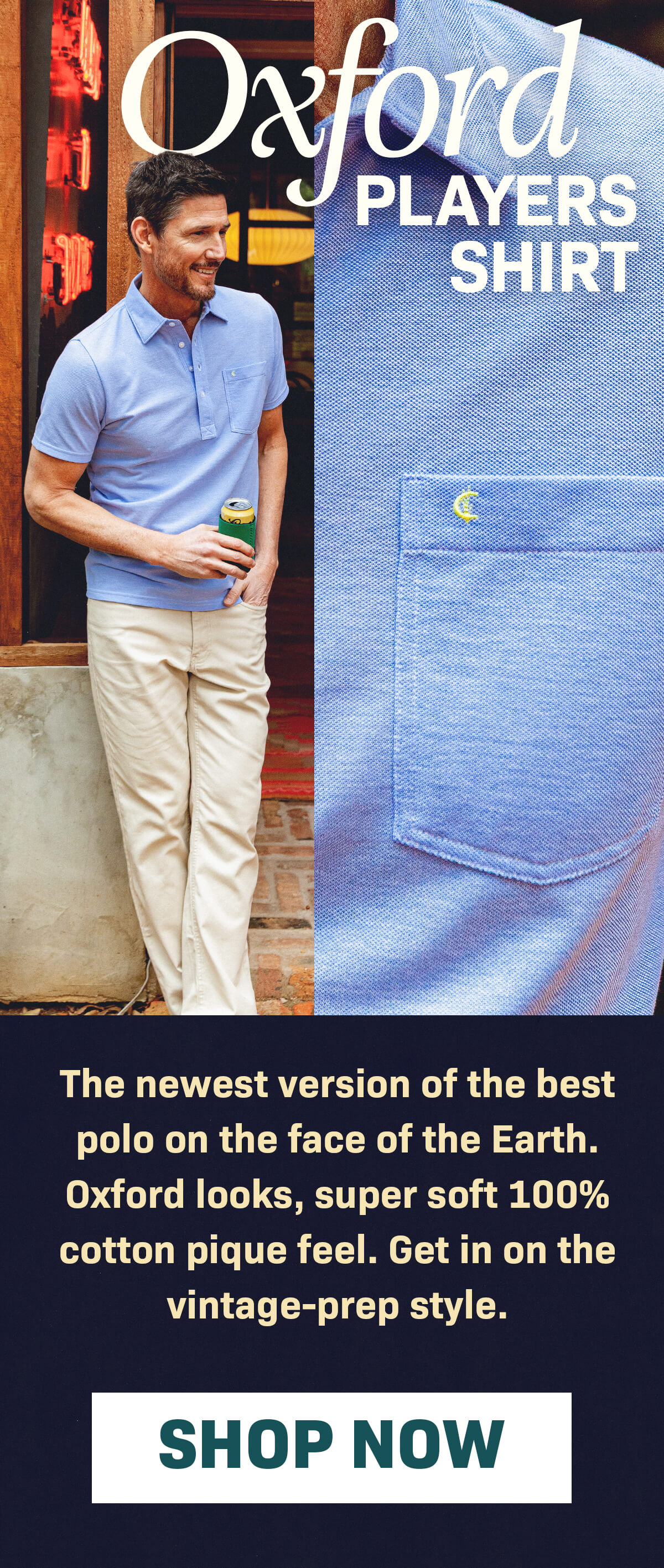 BODY-BLOCK1A | OXFORD PLAYERS SHIRT