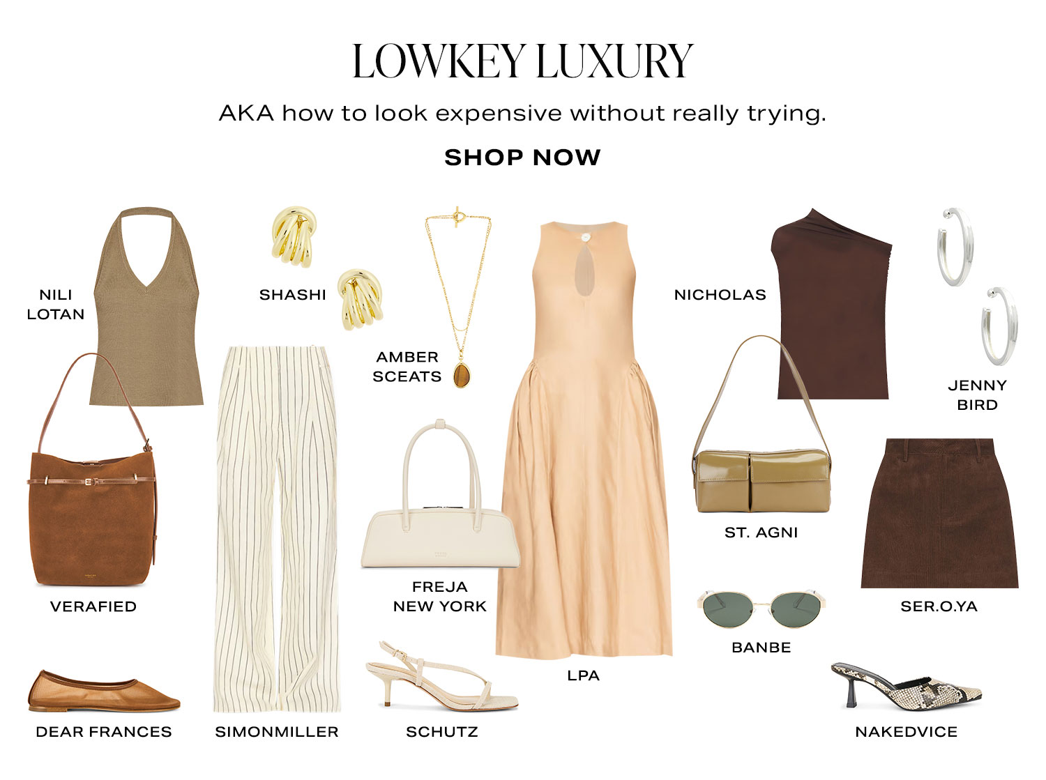 Lowkey Luxury. AKA how to look expensive without really trying. Product Assortment. Shop Now.