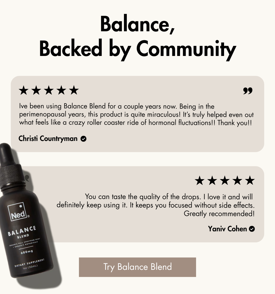 Balance, Backed By Community