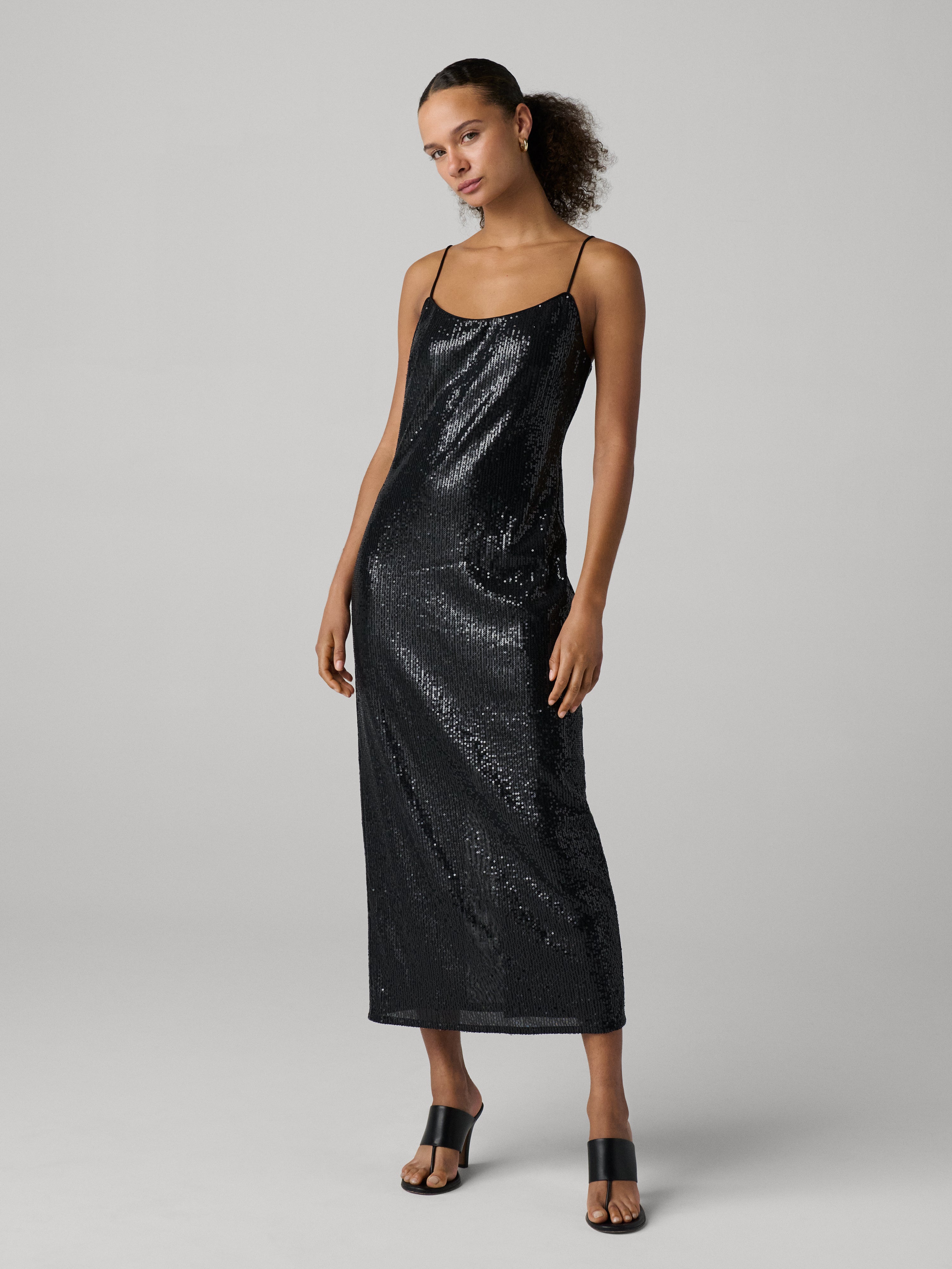 Image of Jane Sequin Slip Dress