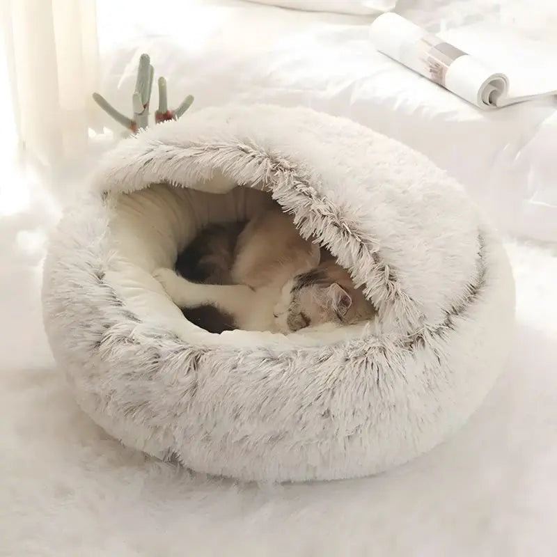 Image of CozyCave™-  Soft Plush Pet Bed