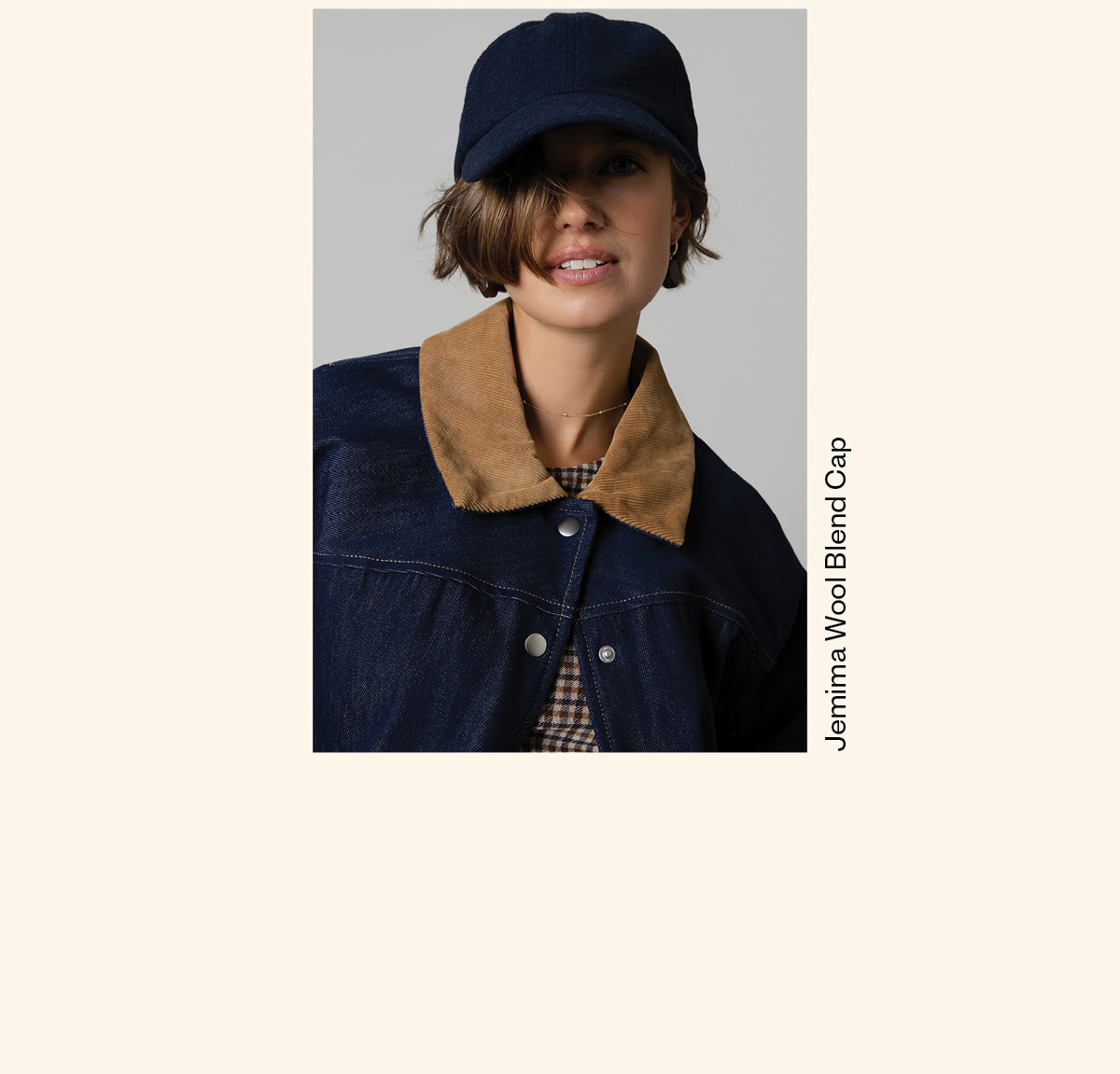 Jemima Wool Blend Cap
