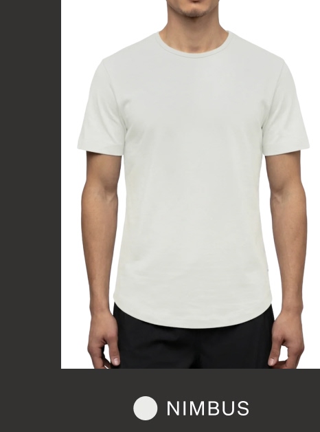 Crossover Tee in Nimbus