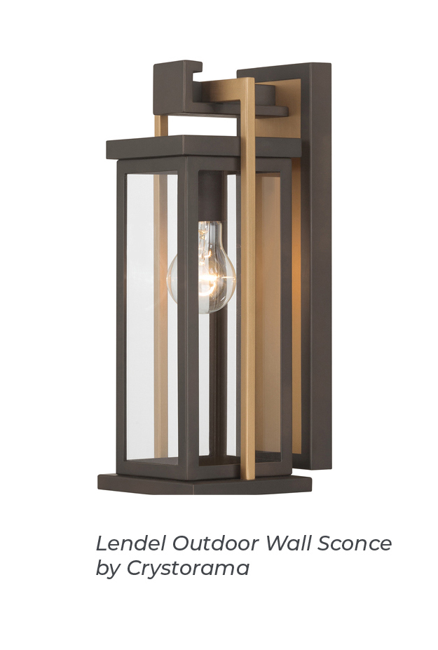 Lendel Outdoor Wall Sconce By Crystorama