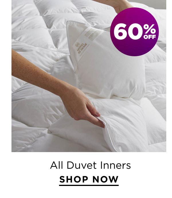 60% Off All Duvet Inners