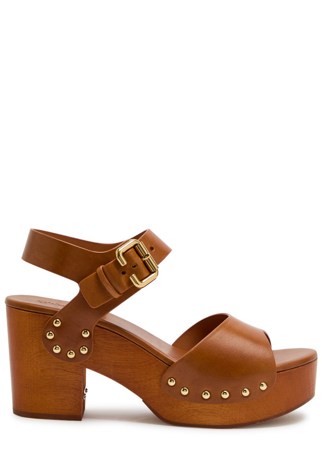 CHLOE Jeannette leather platform sandals