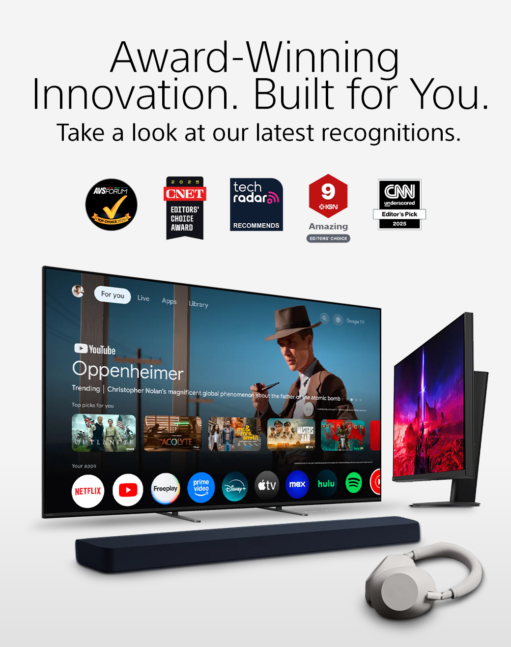 Award-Winning Innovation. Built for You. Take a look at our latest recognitions.