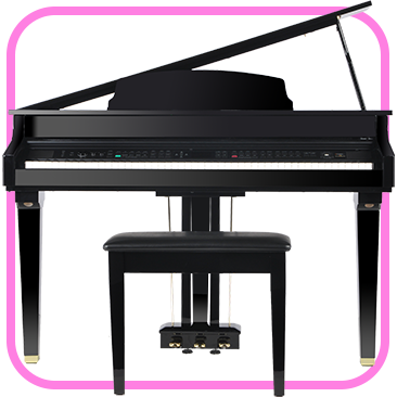 Artesia Pro A3 High Gloss Ebony Micro Grand Piano