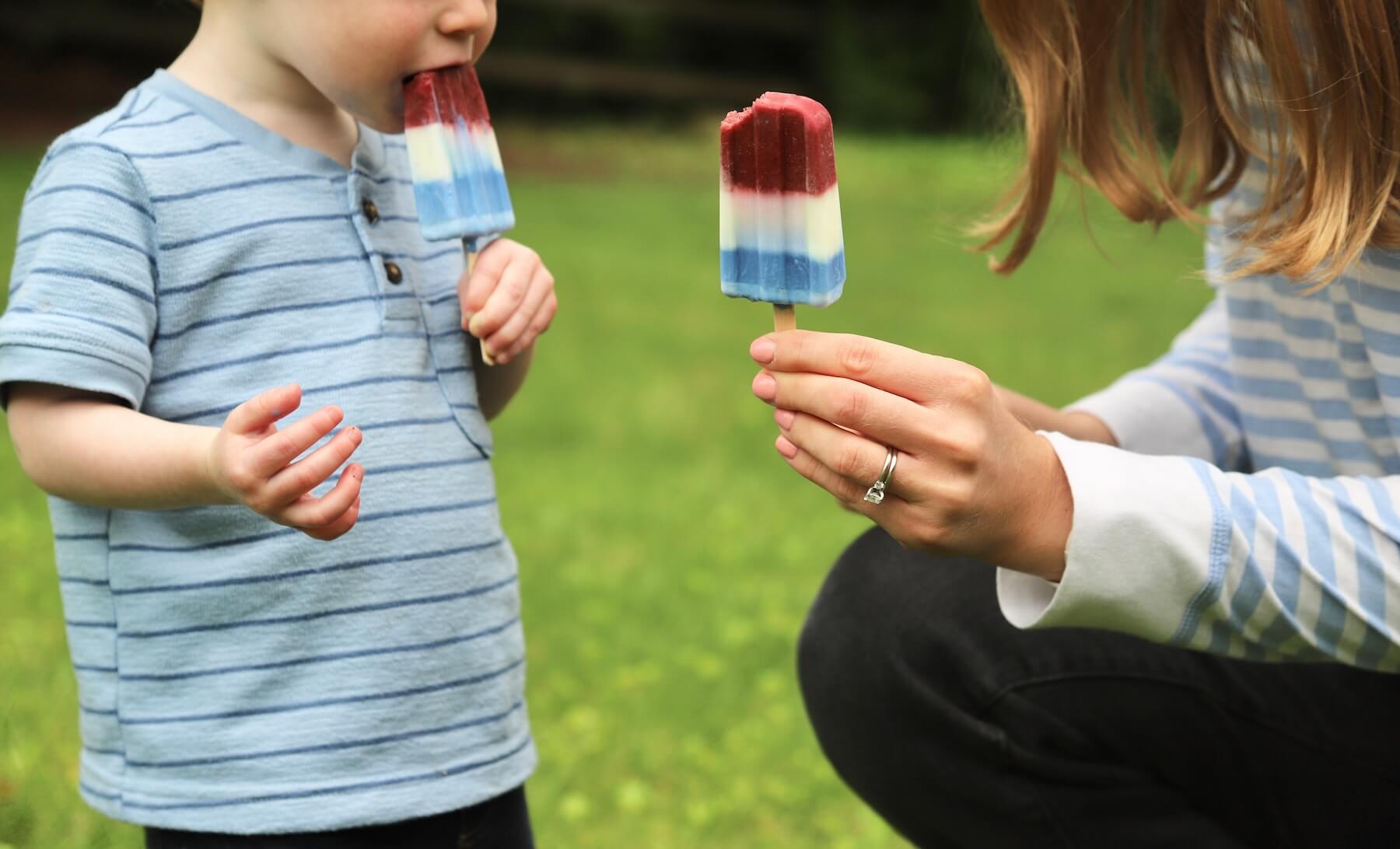 Superfood Yogurt Popsicles Family Image