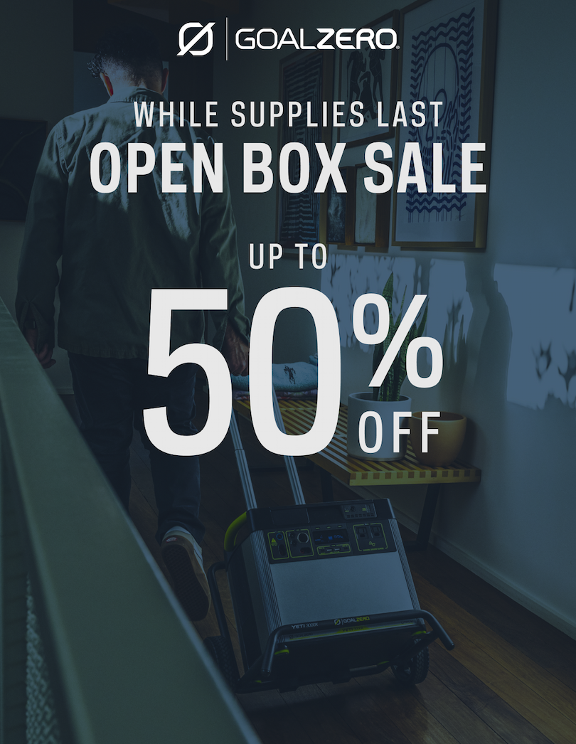 Open Box Sale 50% Off