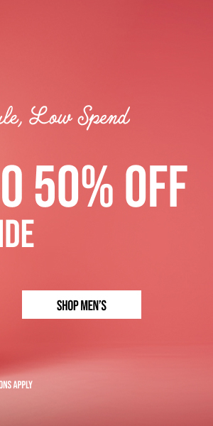 Up to 50% off Shop Men's