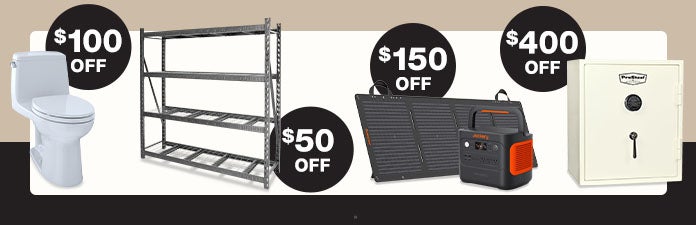 May Home Improvement Savings on select items