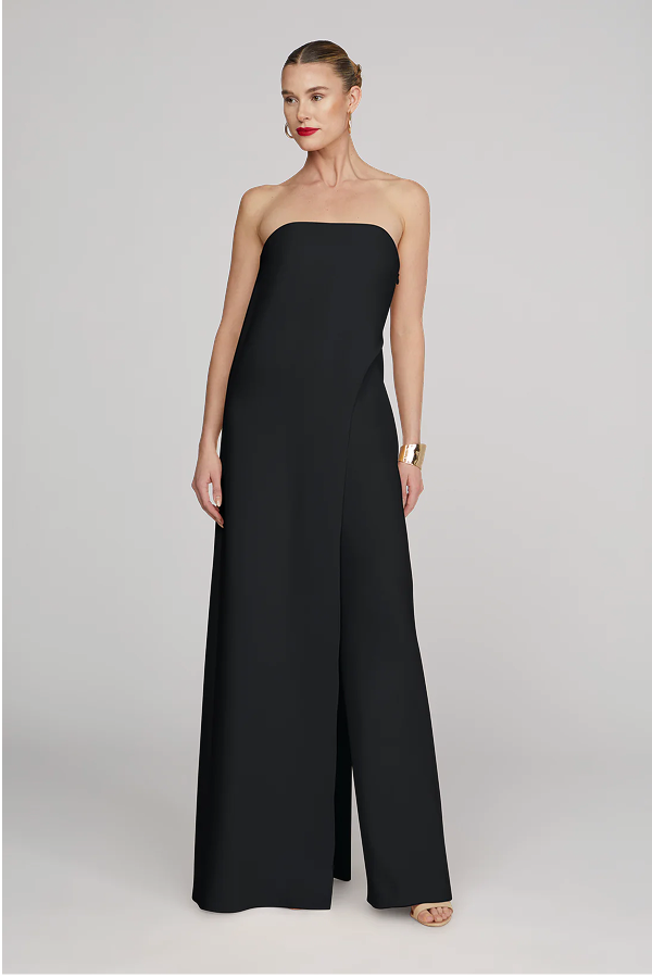 Jacqueline Crepe Jumpsuit (Black)