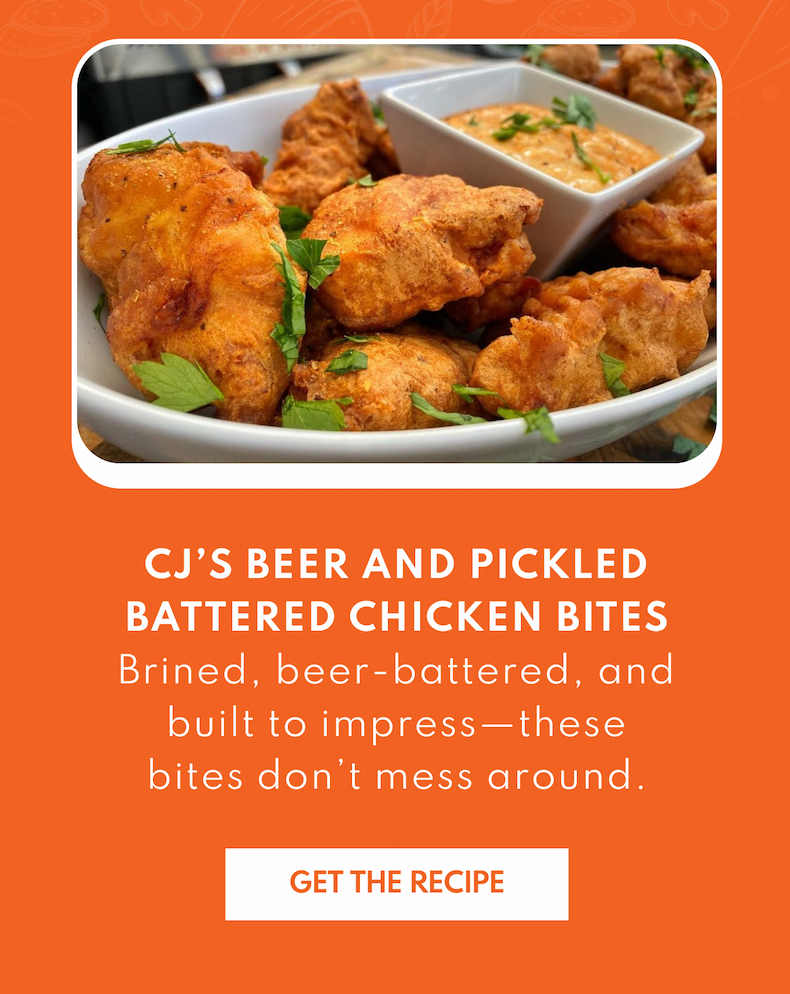 CJ’s Beer and Pickled Battered Chicken Bites