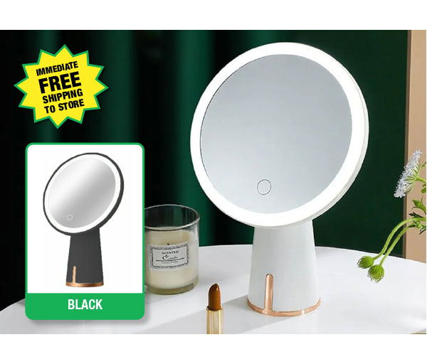 Coby Glow Station LED Mirror - ONLY $8.99 After Rebate*!