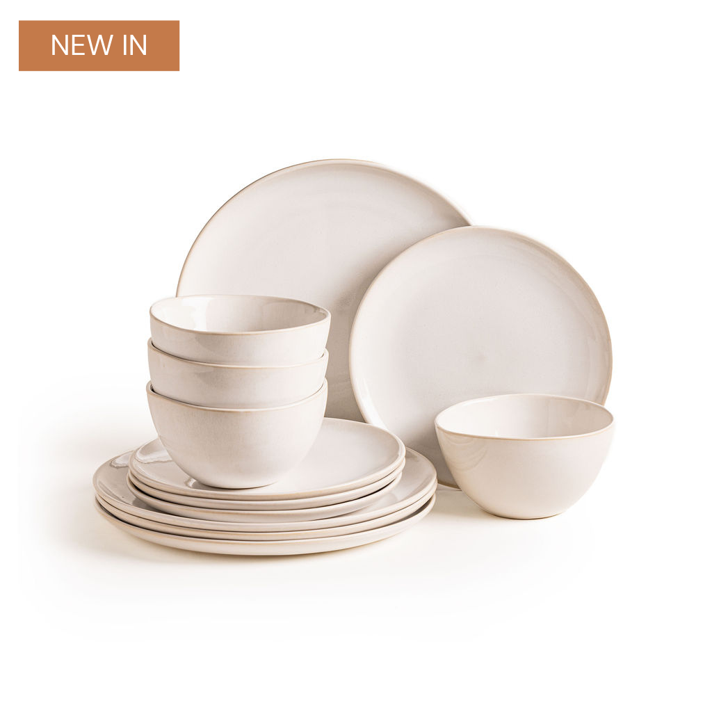 an image of a white dinner set with a bowl and plate